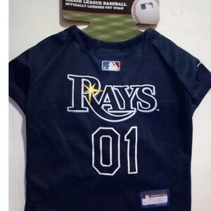 Pets First Tampa Bay Rays Jersey for Dogs size Medium new